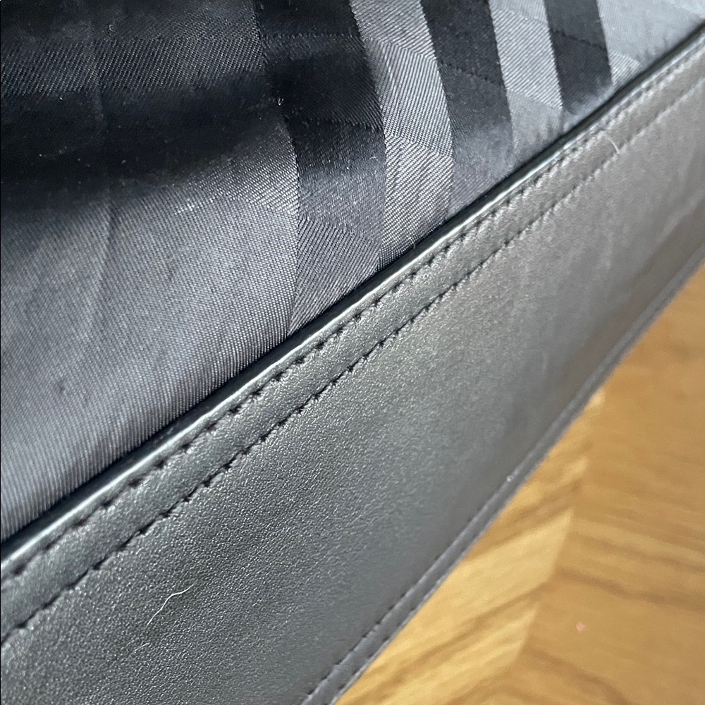 Burberry Black Tote with Check Pattern - Picture 3 of 11